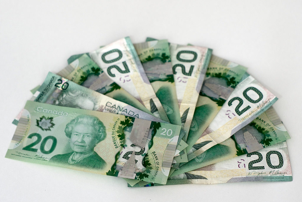 Canadian money. Photo by Bruce Guenter.