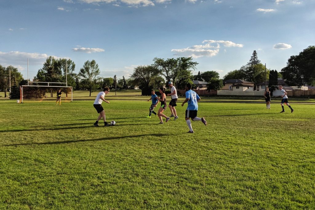 Saskatoon adult rec co-ed outdoor soccer