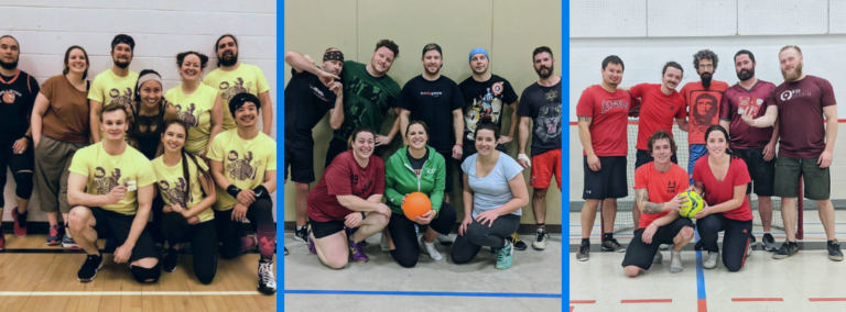 Adult co-ed rec Saskatoon dodgeball league and futsal league