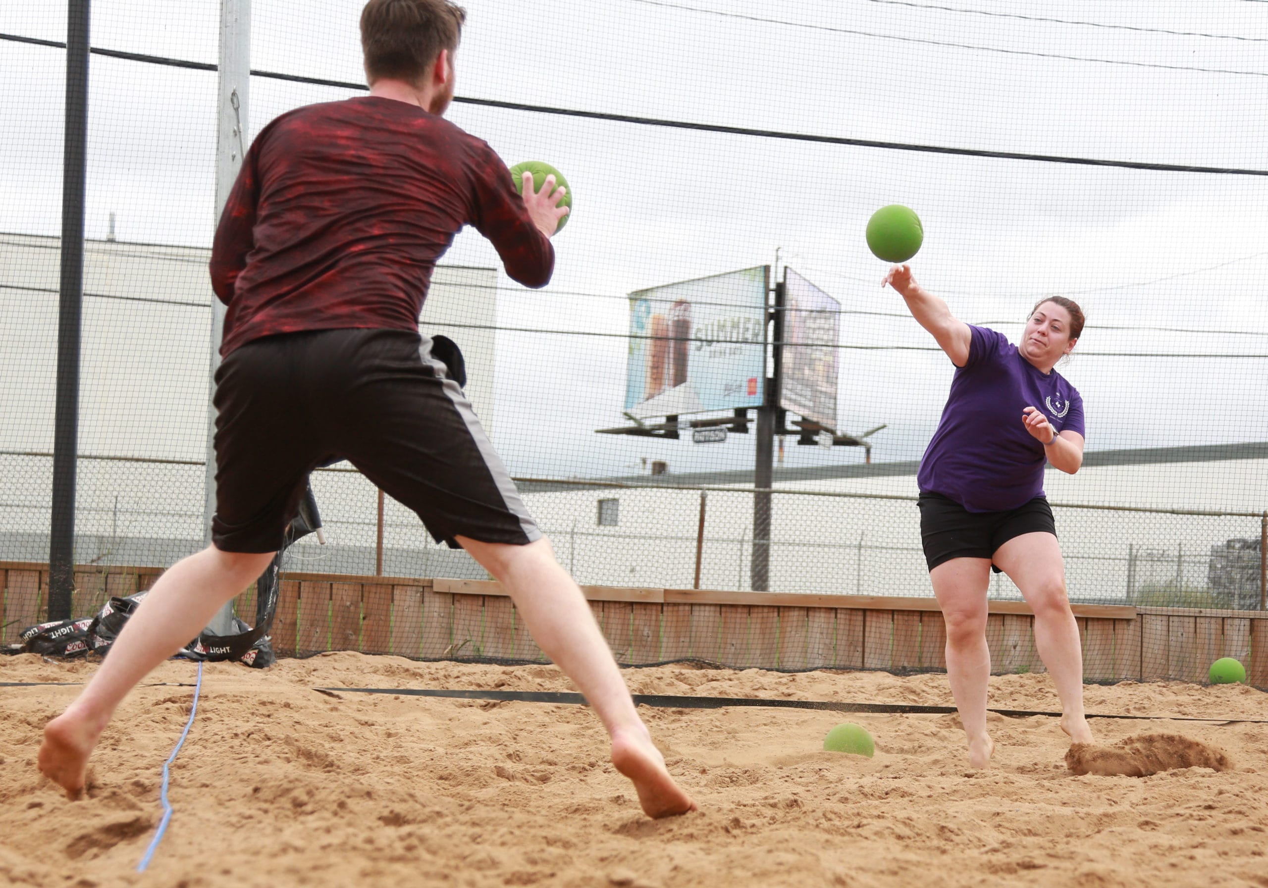 Beach dodgeball in Saskatoon